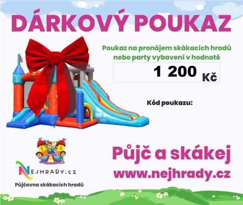 Dárkový poukaz 1200 Kč